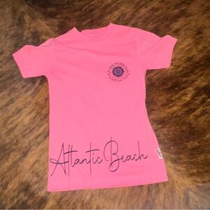 Pink Kids Beach T-Shirt